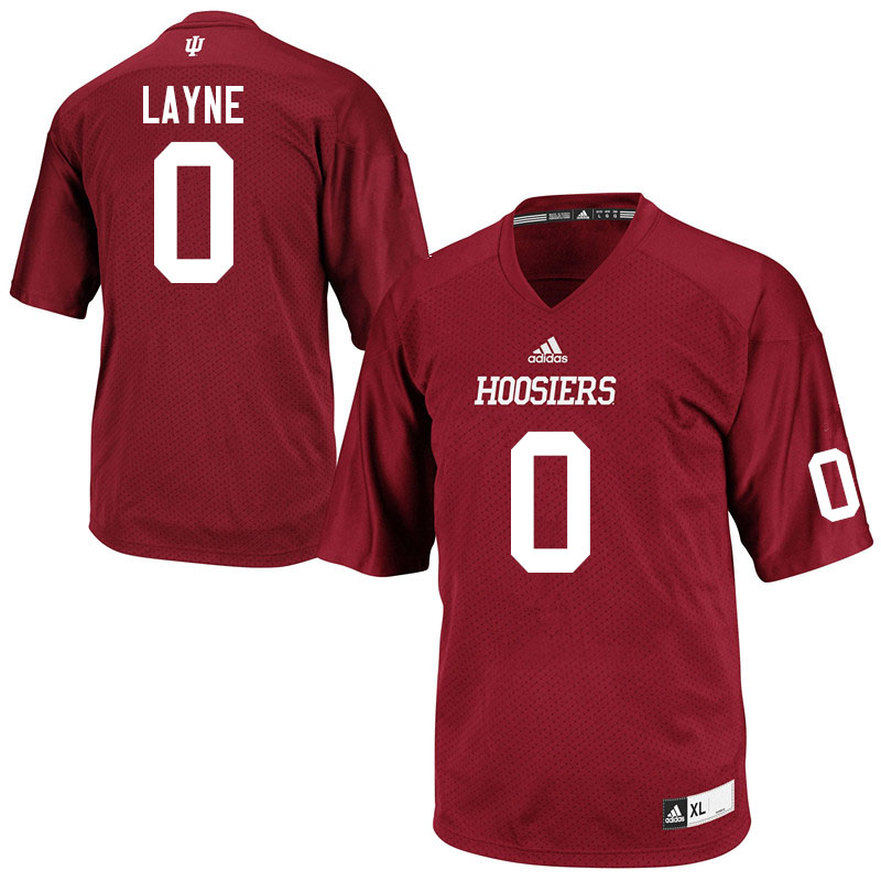 Men #0 Raheem Layne Indiana Hoosiers College Football Jerseys Sale-Crimson Jersey